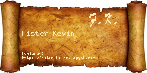 Fister Kevin névjegykártya